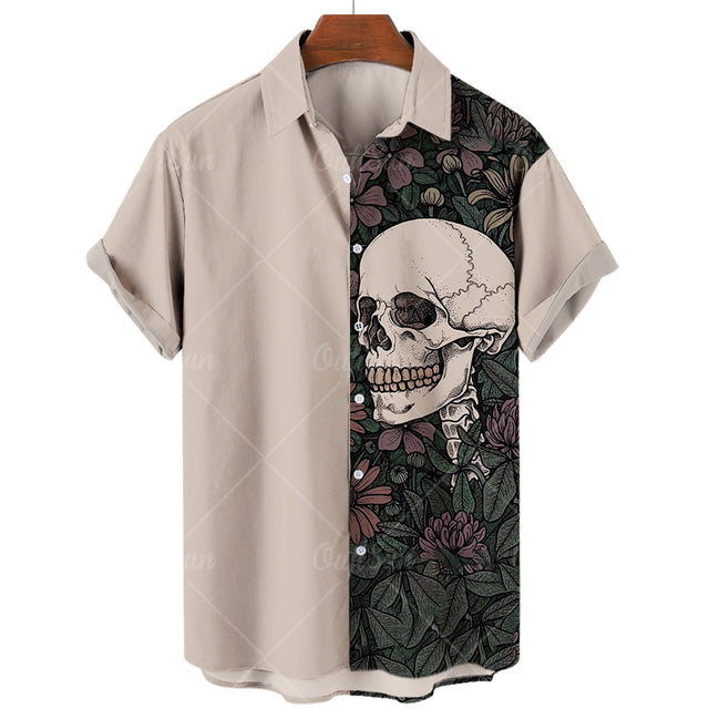 Tropical Skeleton Hawaiian Shirt