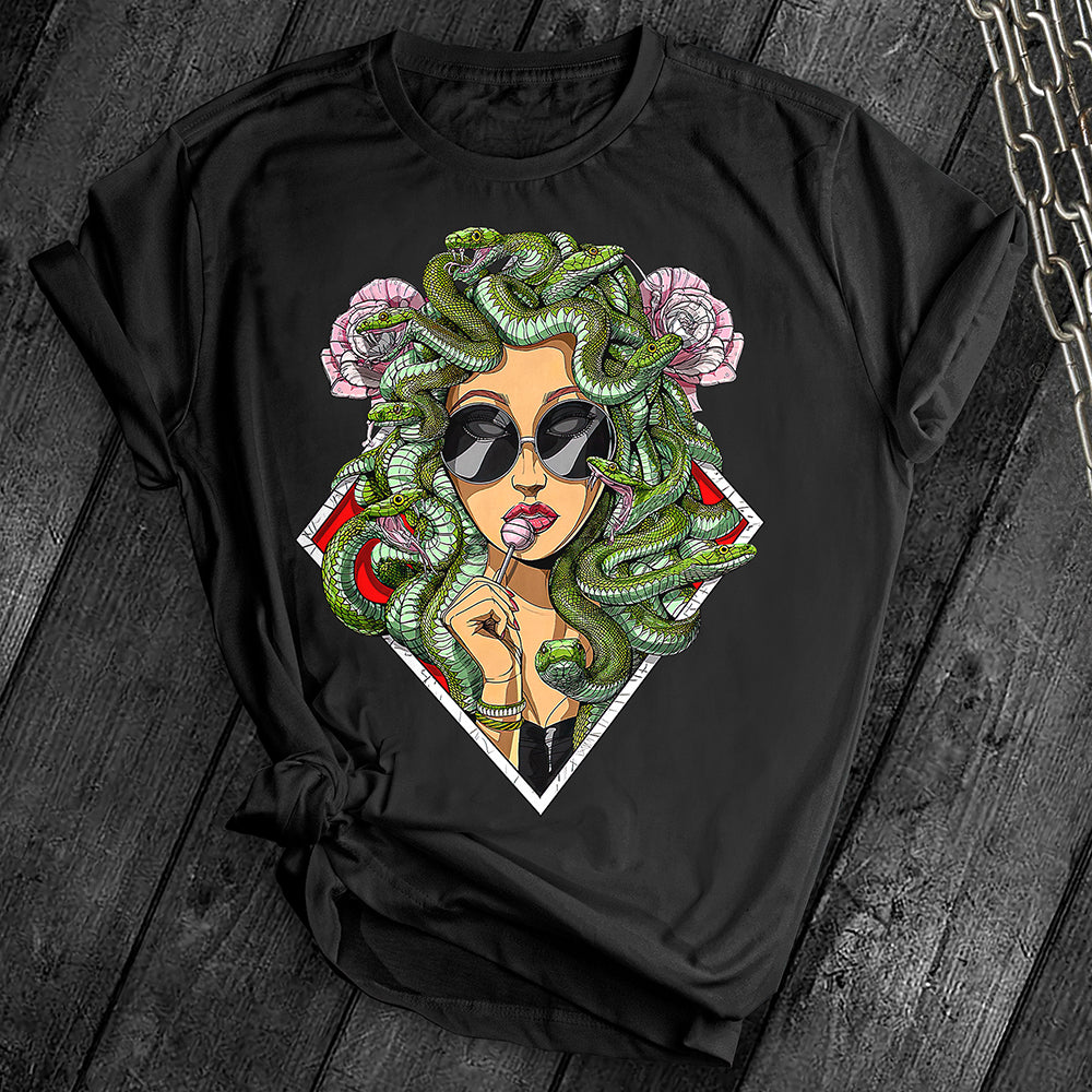 Psychedelic Snakes Medusa Tee