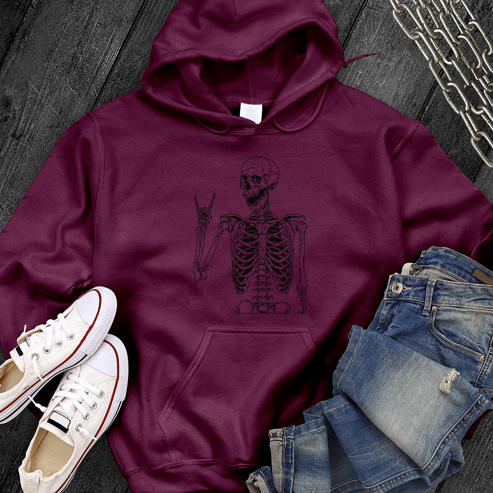 Rocker Skeleton Black Sweatshirt