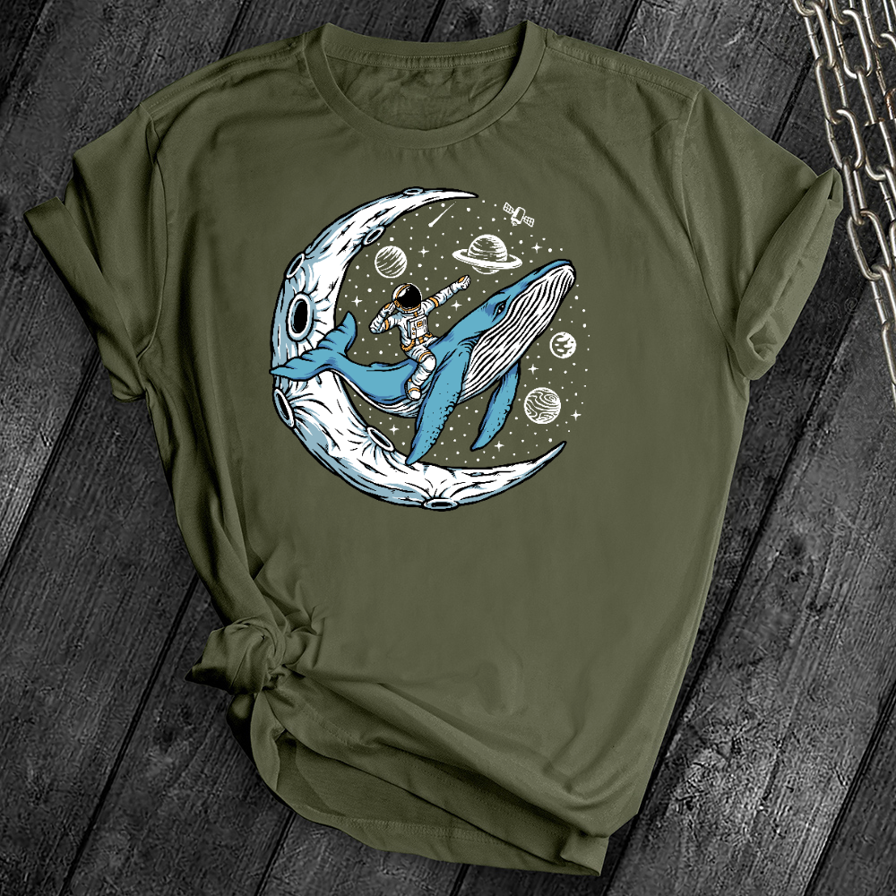 Whale Space Rider Tee