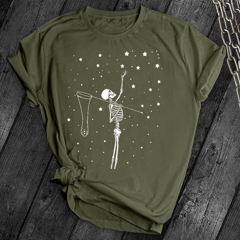 Stars and Skull Skeleton Tee