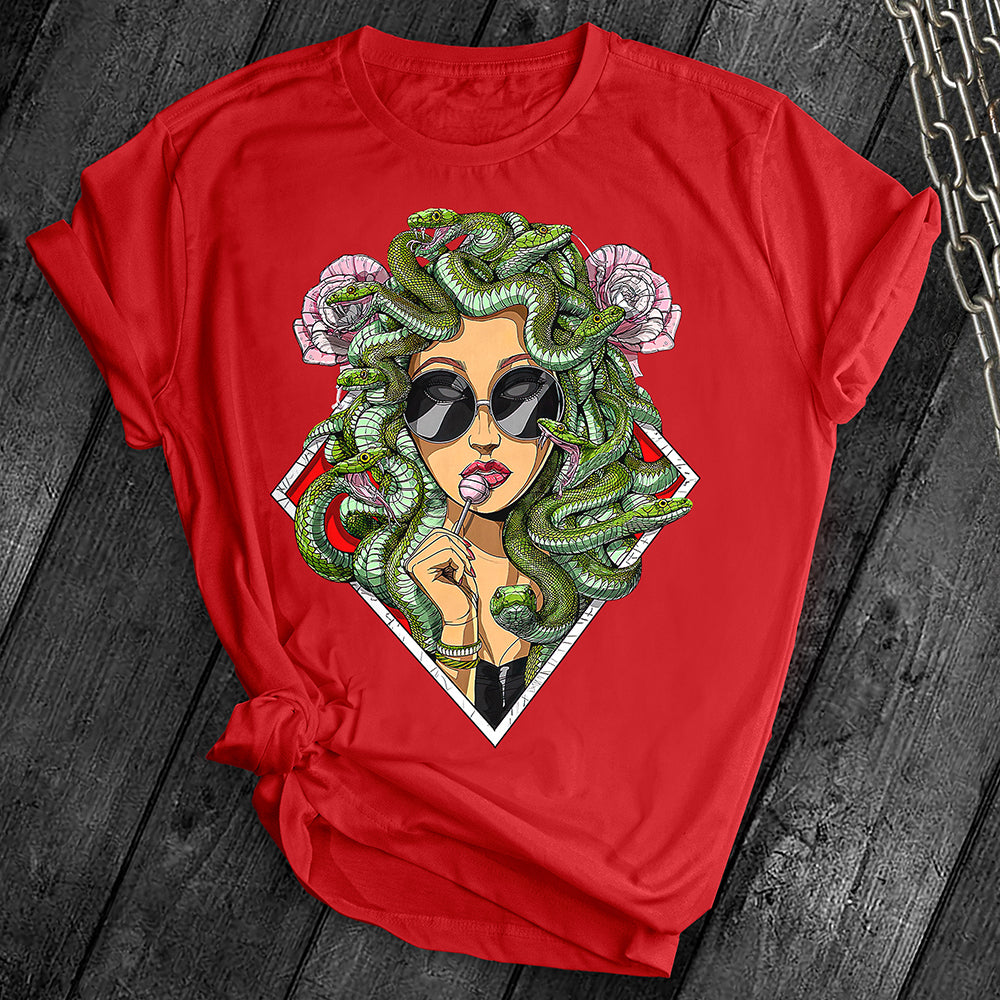Psychedelic Snakes Medusa Tee