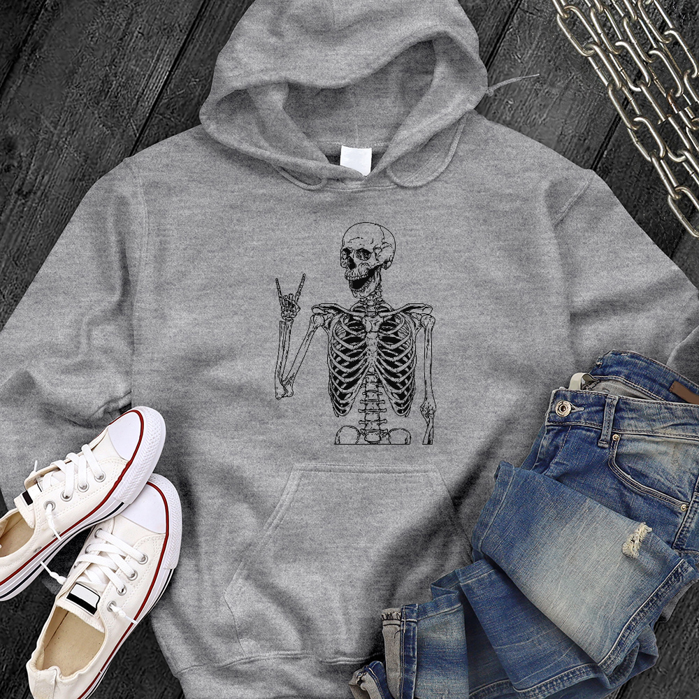 Rocker Skeleton Black Sweatshirt
